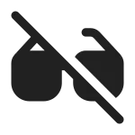 Glasses Off SVG Icon